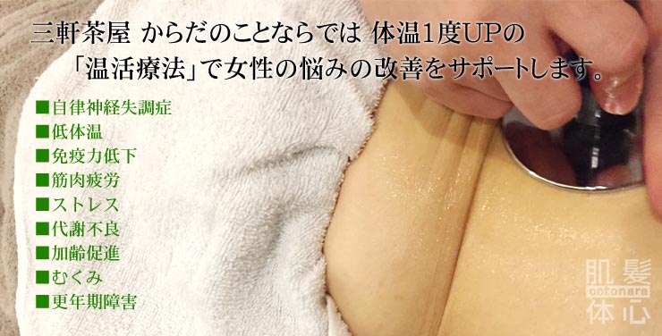 東京 からだのことなら｜マッサージでは治らない身体の痛み、コリ、体調不良の悩みの改善に女性整体師によるラフォスプレミアム高周波温活療法