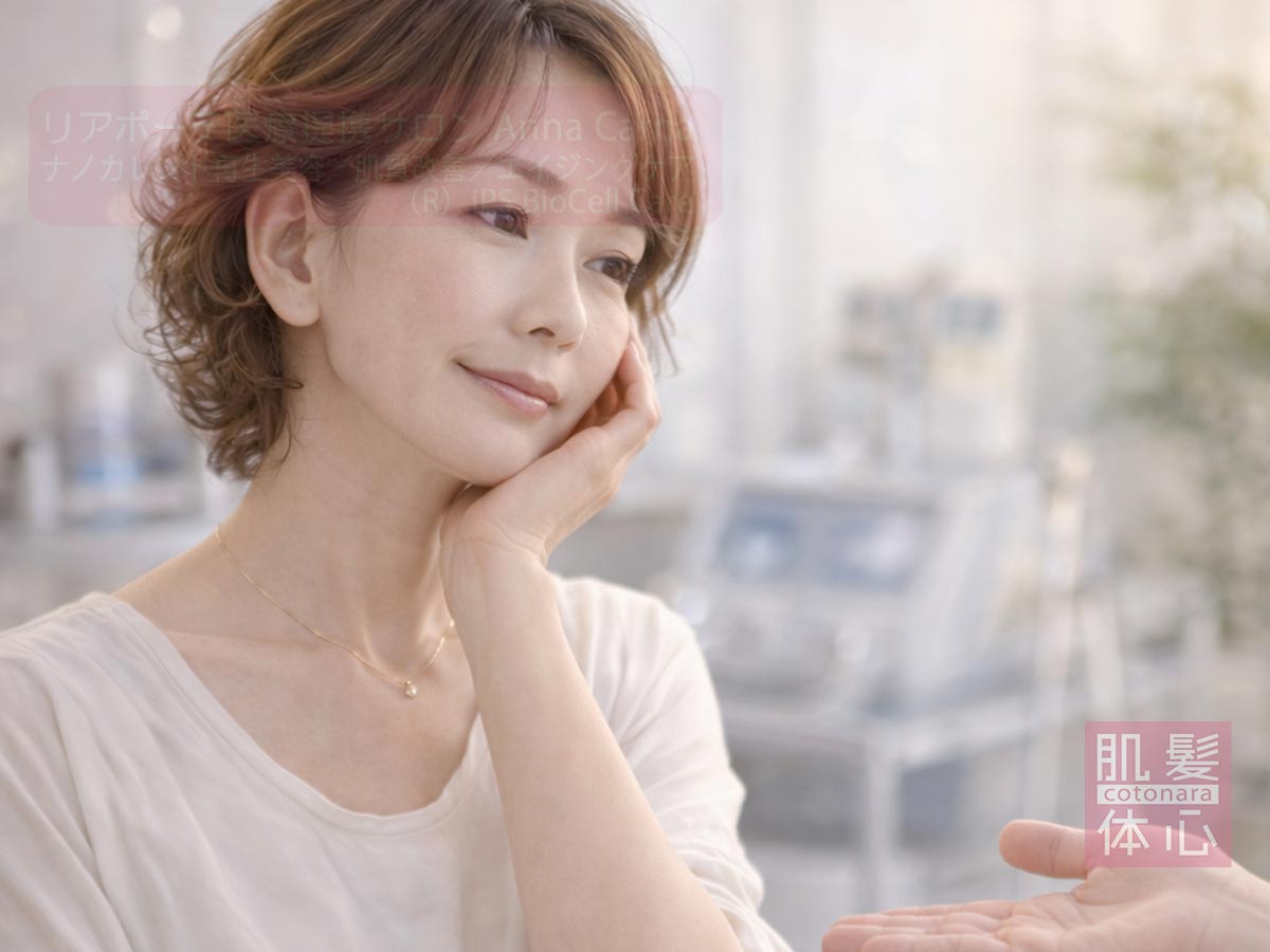リアボーテ医療提携サロン AnnaCarna（アンナカルナ）による美容医療前の組織環境調整ナノカレント施術イメージ