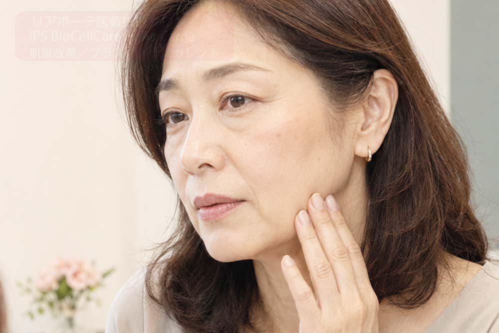 顔が下がって見える原因と全顔リフトアップ|FACE RE:DESIGN 南青山AnnaCarna